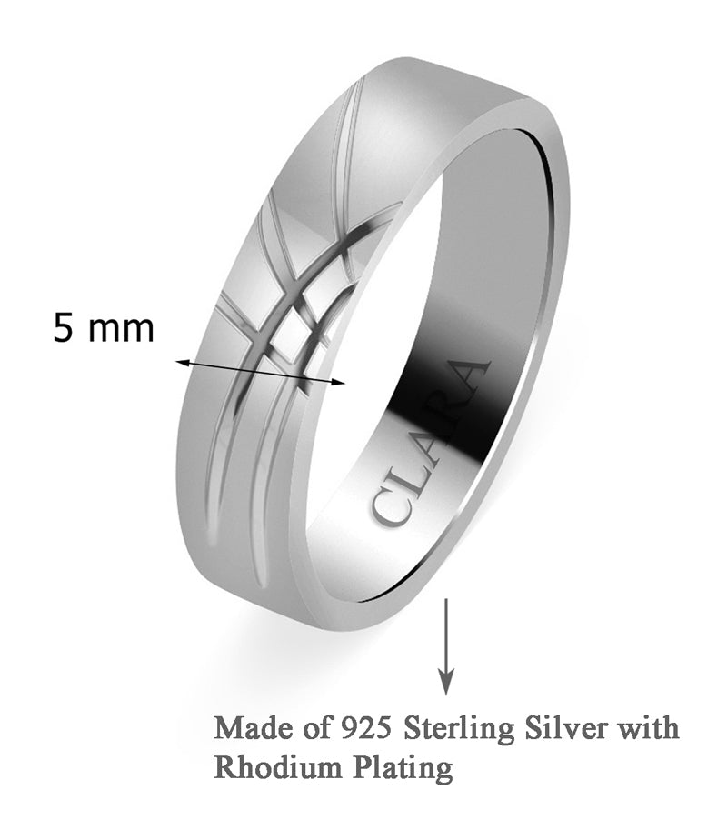 Scott Kay SPARTA Wide Width Men's Ring in Sterling Silver